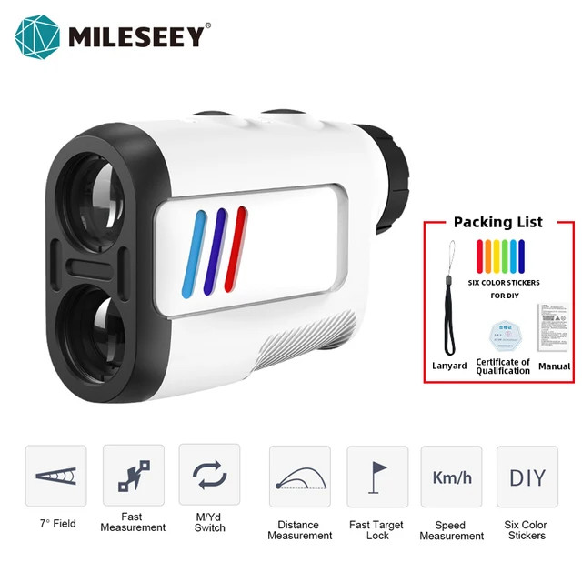 MiLESEEY เลเซอร์เรนจ์ไฟกอล์ฟ PF2E 600M กอล์ฟเลเซอร์ Distanc Professional Golf Range Finder สําหรับล่