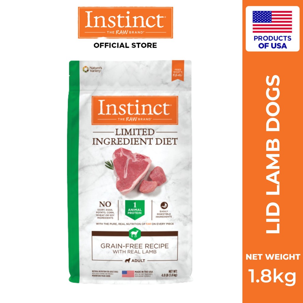Instinct Limited Ingredient Diet Lamb Dog 1.8 kg