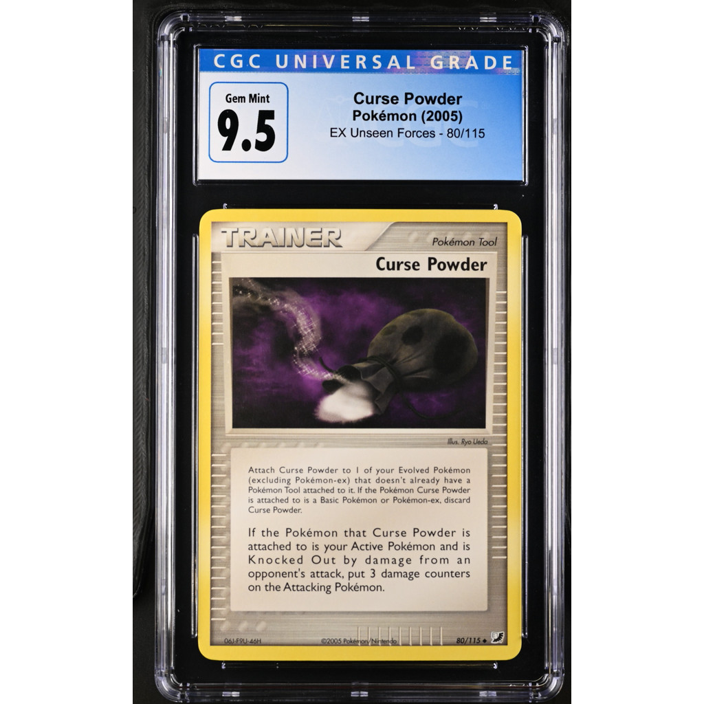 [CGC 9.5] 2005 Pokémon EX Unseen Forces 80/115 Curse Powder