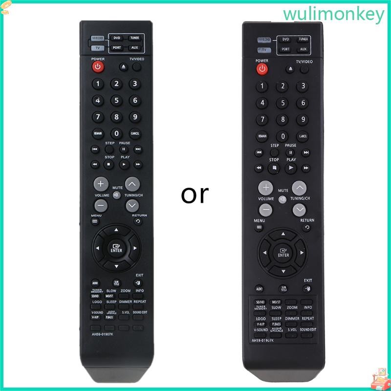 WU AH59-01907K เครื่องเล่น DVD รีโมทคอนโทรลสําหรับ HTX710 HTX710T HTX710T XAA HTX710X สําหรับรีโมทคอ