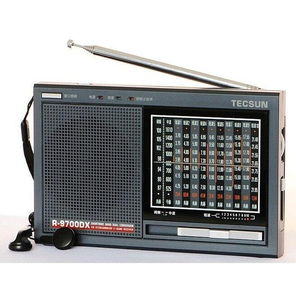Tecsun/Tecsun R-9700DX วิทยุสเตอริโอ 12-Band ประสิทธิภาพสูงเหมาะสําหรับผู้สูงอายุ