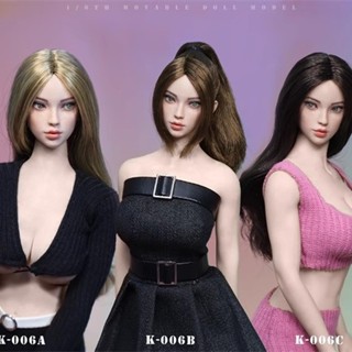 พร้อมสต็อก JKTOYS 1/6 Half-Blooded Beauty Head Sculpture K-0…