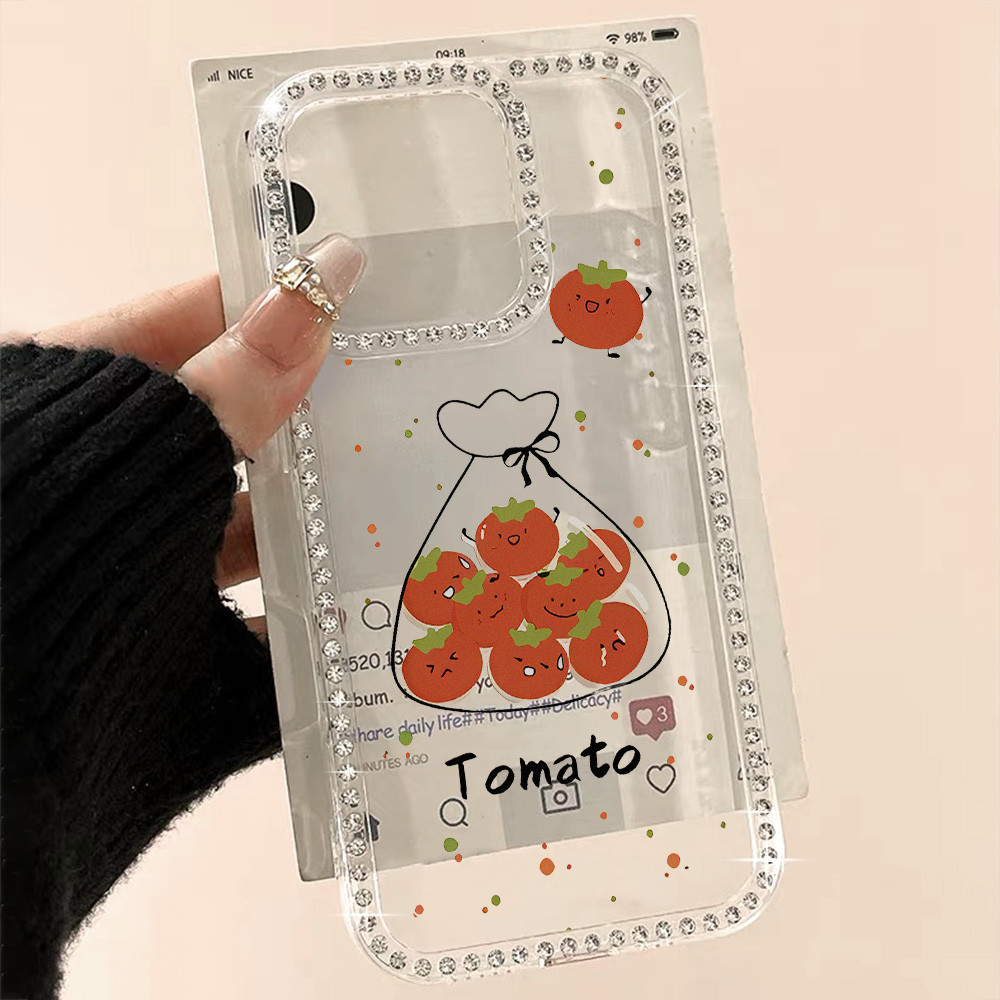 เคสโทรศัพท์มือถือ For iPhone 13 11 16 Pro Max Case For iPhone 13 14 15 12 pro max 13 pro สร้อยข้อมือเพชรเต็มเส้น แวววาว