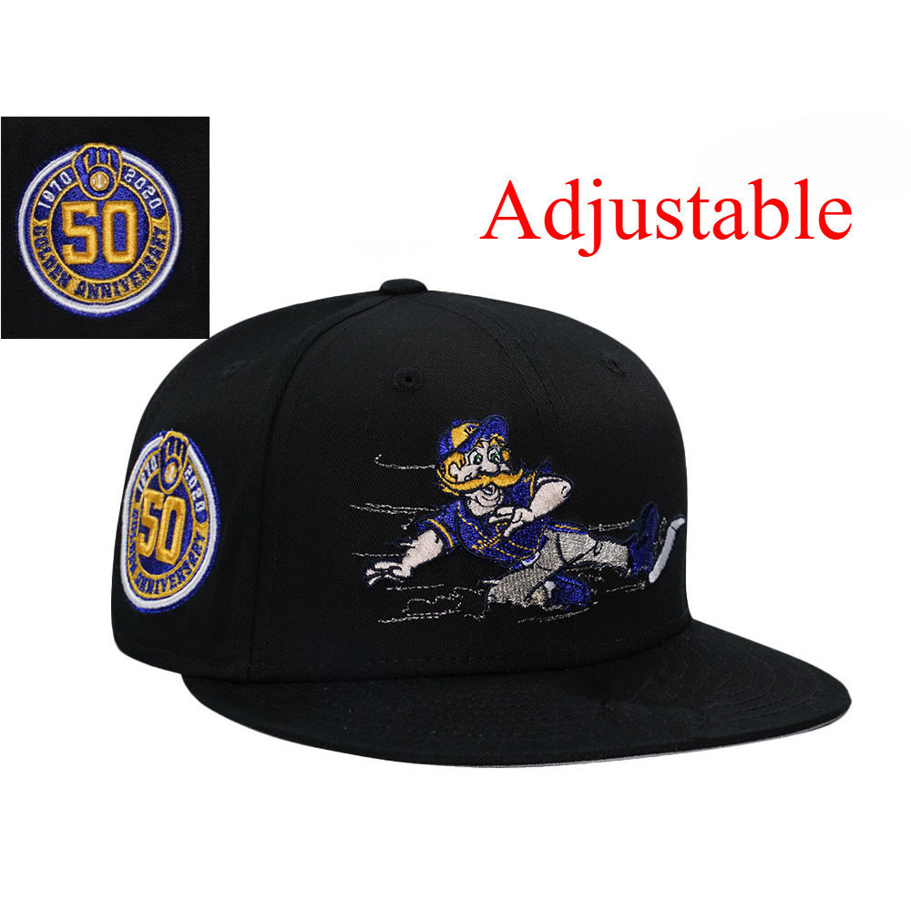 New Era Milwaukee Brewers มาสคอตครบรอบ 50 ปี Metal Edition 9FORTY หมวกเบสบอลแบบปรับได้