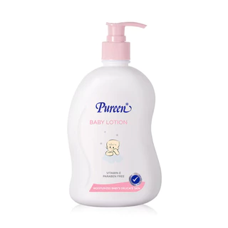 Pureen Baby Lotion 500ml เพียวรีน เบบี้ โลชั่นบำรุงผิว ซึมซาบเร็ว ไม่เหนียวเหนอะหนะ.