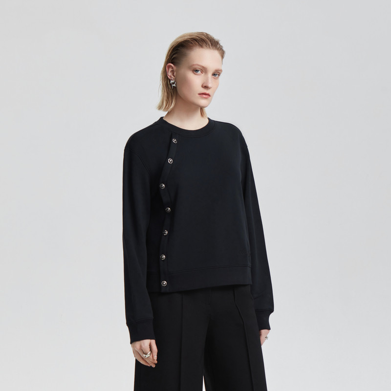 KARL LAGERFELD เสื้อสเวตเตอร์ออกแบบพิเศษด้านข้าง Lafayette