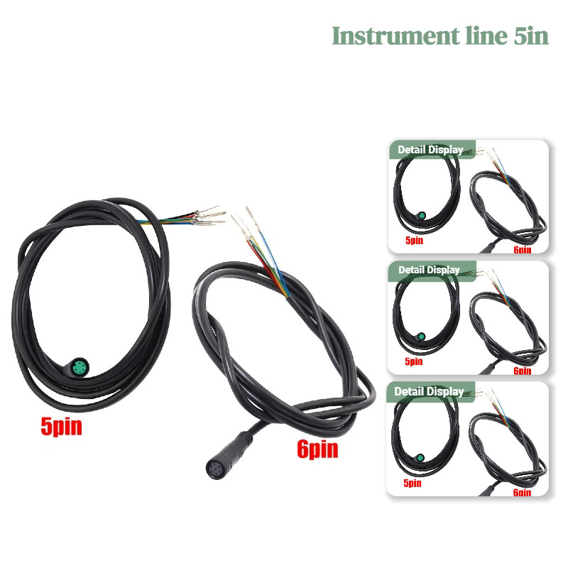 Data Cable Dashboard Controller 1Pcs 5pin/6pin Scooter For M4&M4 Pro  New E-Scooters Replacement Par