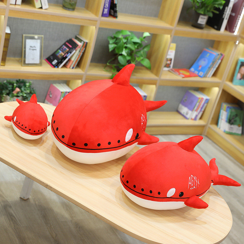 Skadi Killer Whale หมอนสไตล์เดียวกัน Tomorrows Ark Skadi ตุ๊กตาสีแดงที่ถอดออกได้ล้างทําความสะอาดได้ต