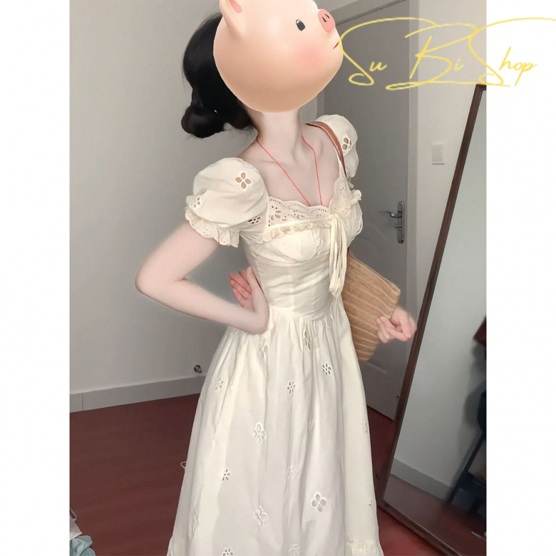 {Subi-Oder}ชุดเจ้าหญิงหวานเหมาะสําหรับการออกแบบฤดูร้อนสําหรับผู้หญิงเอวยาวมีสไตล์