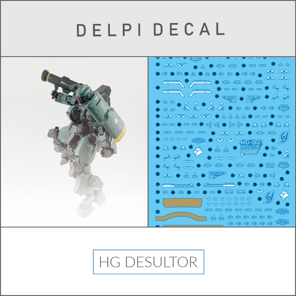 Delpi Decal (ดีคอลน้ำ) HG DESULTOR