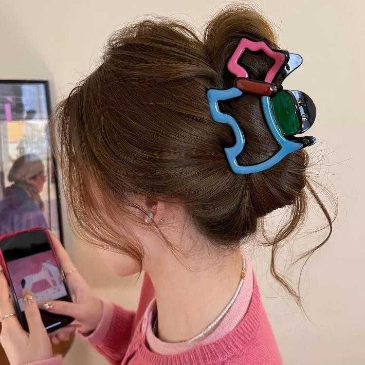 Cute_Girl 💕💕 กิ๊ฟกิ๊บติดผม การออกแบบแบบกลวง ลูกสุนัขการ์ตูน สีโดพามีน หวานและน่ารัก กิ๊บติดผมคุณภาพสูง - รูปที่ 2