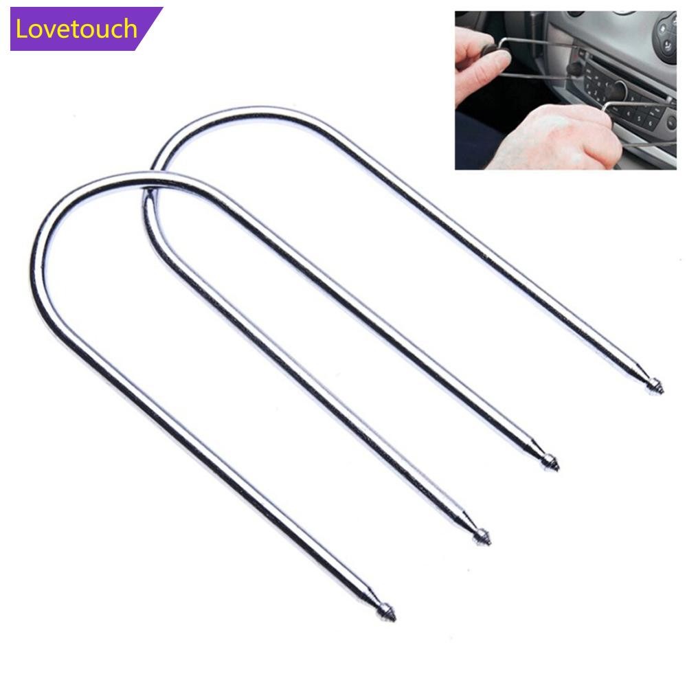 LOVETOUCH 2 ชิ้นรถวิทยุสเตอริโอคีย์กําจัด CD Changer Disassembly เครื่องมือ Fit สําหรับ Peugeot L8N6