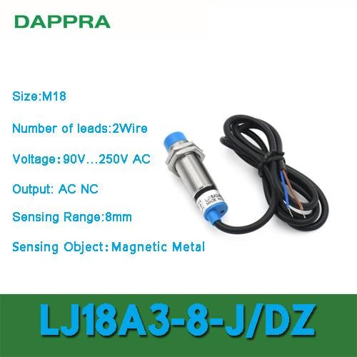 LJ18A3-8-J/DZ M18 8 มม.AC NC เซ็นเซอร์ซิมิตี้แบบเหนี่ยวนํา OB31 JIE27