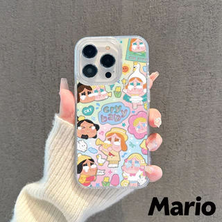 เคสไอโฟน เคสใสกากเพชร สำหรับ iPhone 17 11 16 pro max 13 12 14 15 promax 7 plus เคสใสกันกระแทก วิจิตร Flash CryBaby