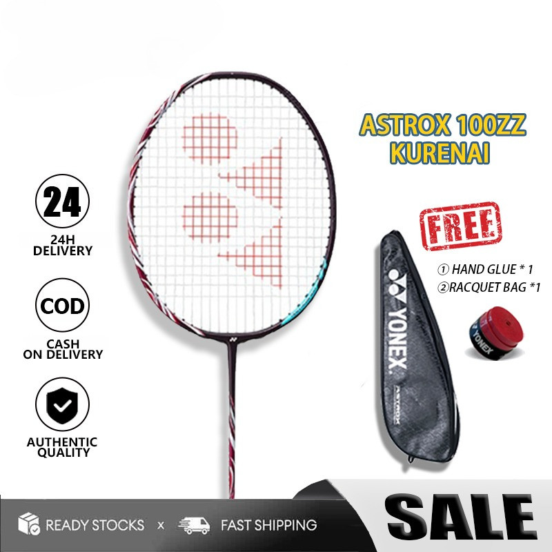 【Lee Chong Wei's Choice】YONEX ASTROX 100ZZ Kurenai BadmintonRacket Full Carbon Single 4U 83g BPSI Fr