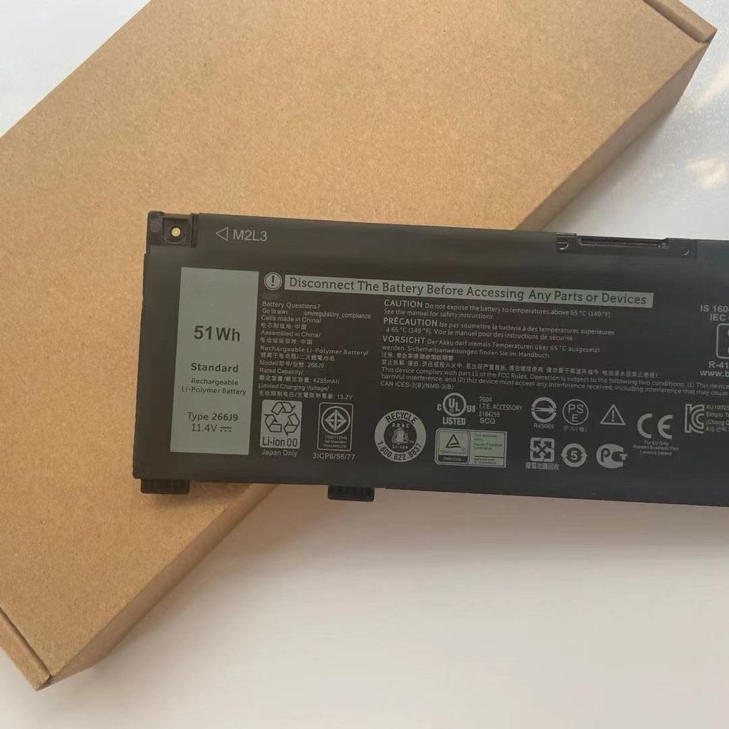 เหมาะสําหรับ Dell Dell G3 3790 3590 3779 G5 5587 5590 266J9 แบตเตอรี่แล็ปท็อป