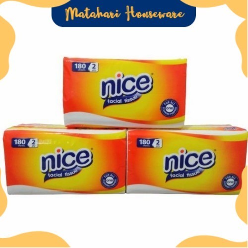 MH - NICE TISSUE 180 แผ่น 2 ชั้น / NICE FACIAL TISSUE 360 แผ่น - DAILY TISSUE NICE DRY TISSUE BROKEN