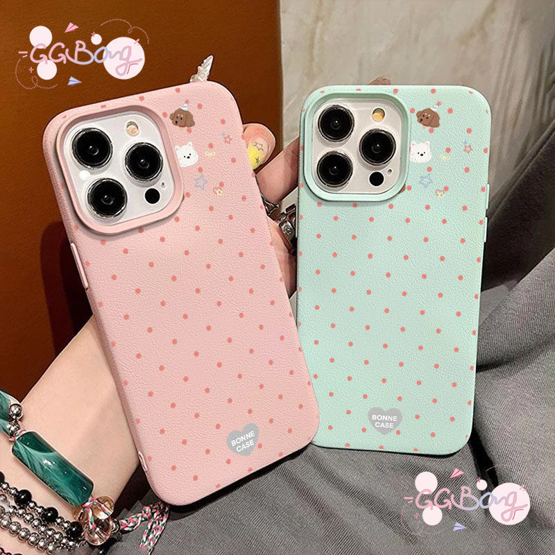 เคสลายหนัง หมาหมีจุด สไตล์ฮิต Samsung A16 A36 S23 S24 S25 Ultra S24 FE A06 A07 A15 A34 A35 A17 A26 A56 A54 A55 A05S