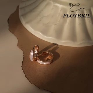 PLOYBRIL ต่างหูห่วง ระดับไฮเอนด์ แฟชั่นเรียบง่าย ผู้หญิง เข้ากับทุกชุด อินเทรนด์ สไตล์เกาหลี E095