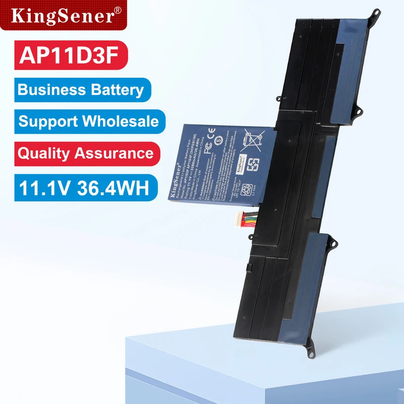 KingSener ใหม่ AP11D3F แบตเตอรี่สําหรับ Acer Aspire S3 S3-591 S2346 AP11D3F AP11D4F 3ICP/65/88 3ICP5