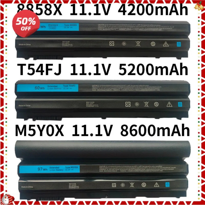 11.1V M5Y0X T54FJ 8858X แบตเตอรี่แล็ปท็อปสําหรับ Dell Latitude E6430 E5420 E5430 E6420 E6530 E6540 E