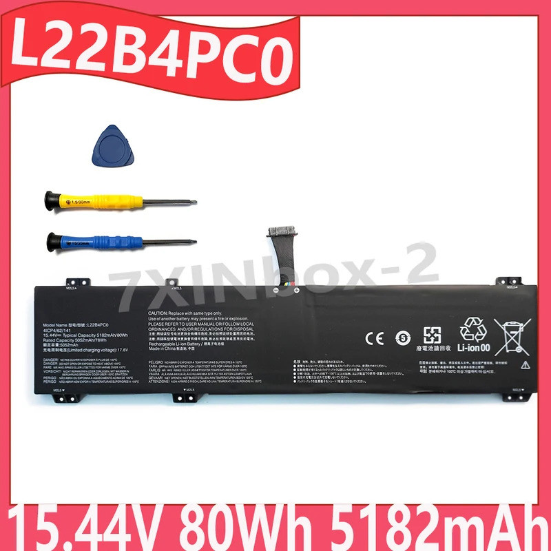 L22B4PC0 L22C4PC0 L22D4PC0 15.4V 80Wh 5218mAh OEM แบตเตอรี่แล็ปท็อปสําหรับ Lenovo Legion 5 Pro 16IRX