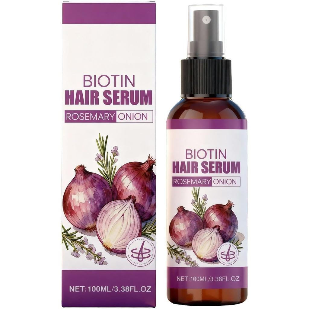 Rosemary Onion Hair Care Essence Red Onion Hair Care Oil Light Non-Greasy Care Essence Hair Moisturi