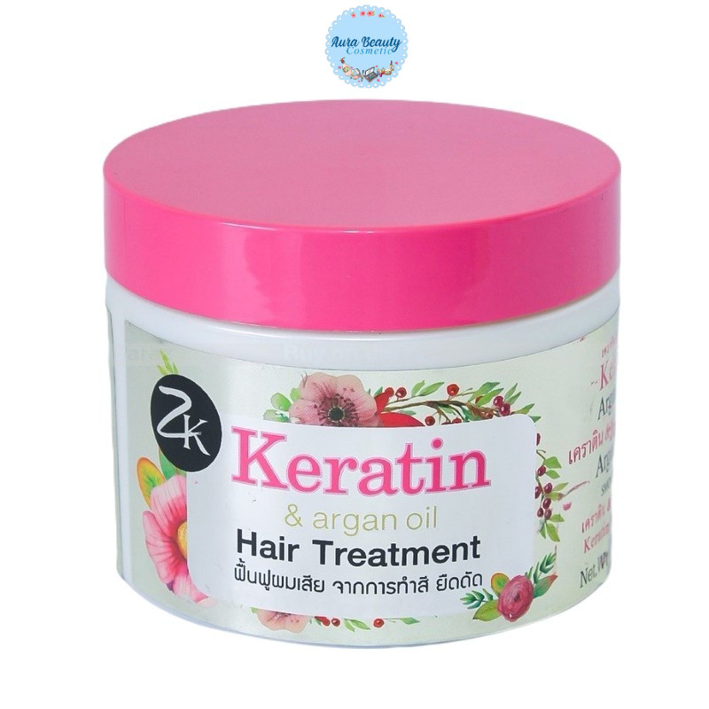 Zk Zilkopf Keratin & Argan Oul Hair Treatment 300 ml. ทรีทเมนต์ ฟื้นฟูผมแห้งเสียจากการยืด ดัด ทำสีผม