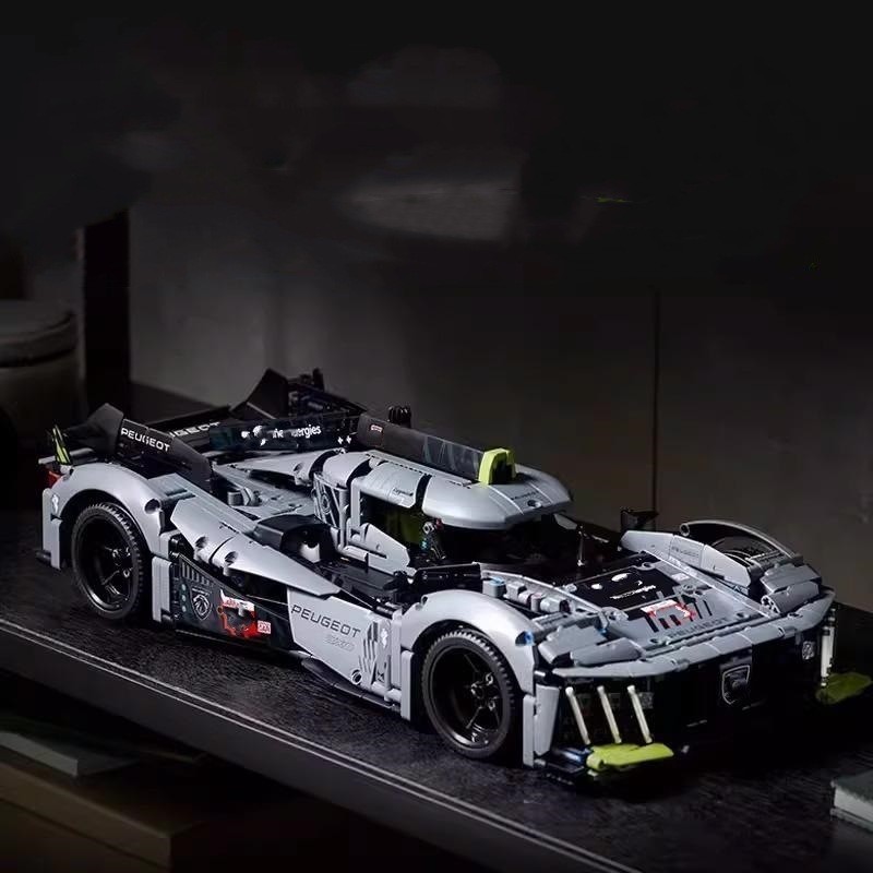 99033 Supercar Peugeot 9X8 Mechanical Group Boy ประกอบบล็อกอาคารของเล่นอนุภาคขนาดเล็ก84023