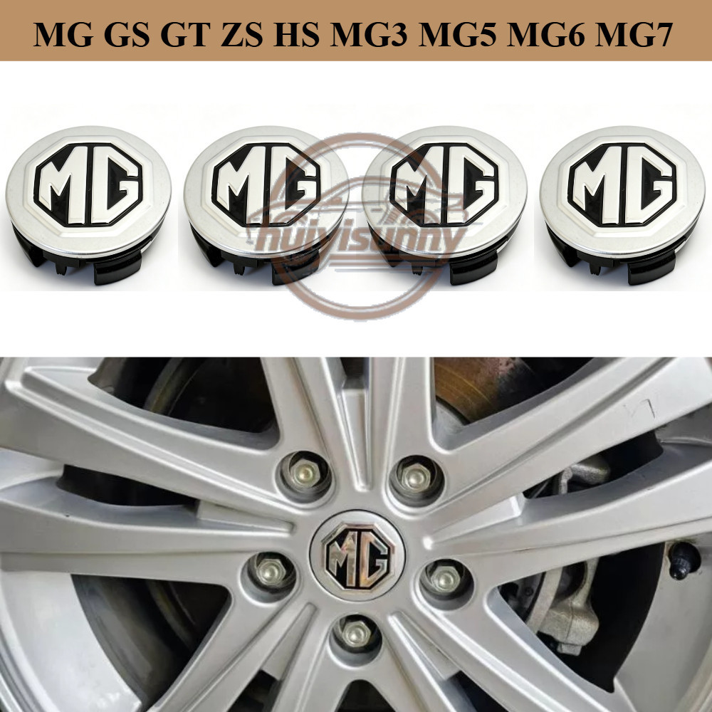 ฝาครอบฮับสําหรับล้อ 56 มม. (4 ชิ้น) เหมาะสําหรับ MG6, MG GS GT ZS HS, MG5, MG3, MG7 TF ZR - Rim Center Cap Extender