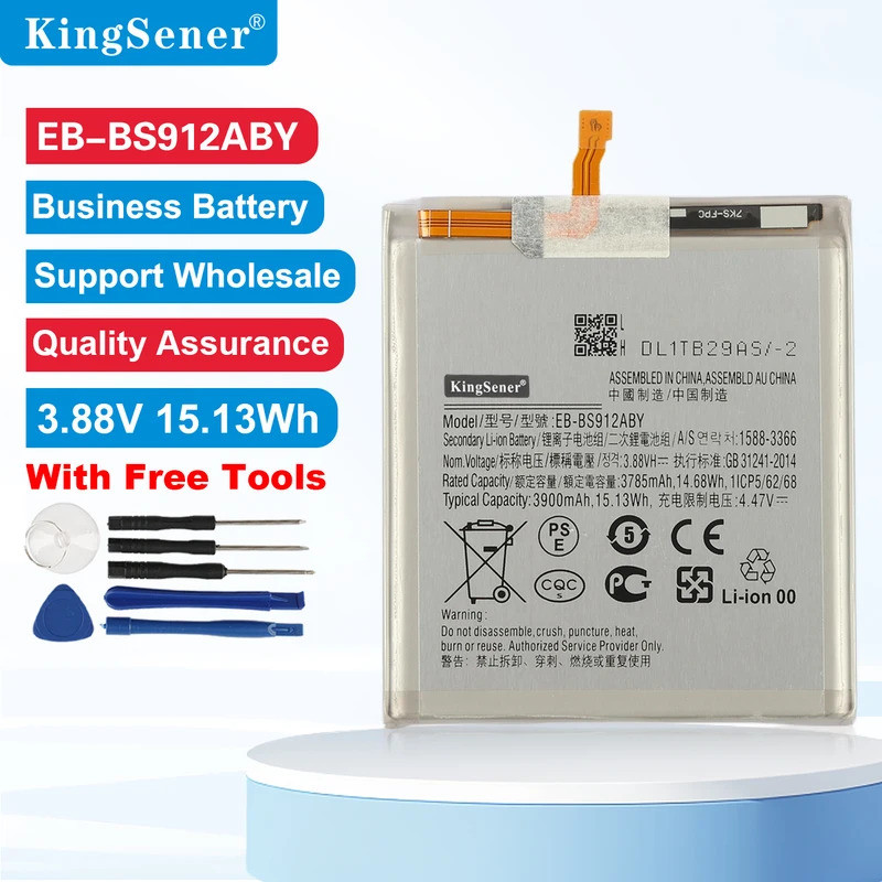 3.88V 3900mAh EB-BS912ABY แบตเตอรี่ทดแทนสําหรับ Samsung Galaxy S23 5G SM-S911B SM-S911U SM-S911U1 SM