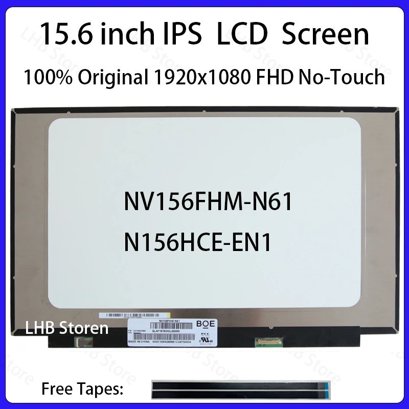 15.6 นิ้วแล็ปท็อปหน้าจอ LCD NV156FHM-N61 N156HCE-EN1 สําหรับ Lenovo ThinkPad P52 P53 P1 Gen 1 P1 Gen