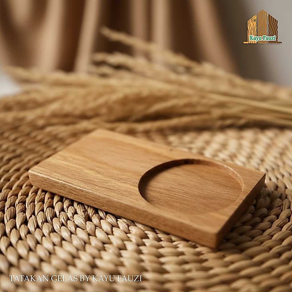 WodDEN WOODEN COASTER RECTORANGLE 9 x 20 ซม. PINE WOOD WODDEN TRAY BY WOOD FAUZI