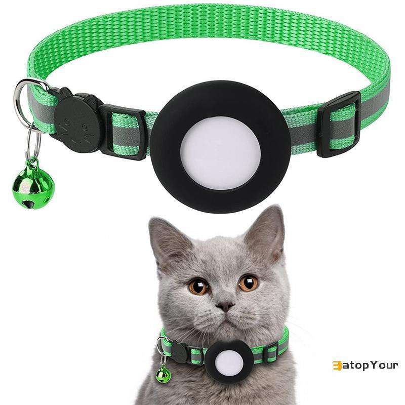 EatopYour] สัตว์เลี้ยง GPS Traer พร้อม Bell น่ารักสะท้อนแสง Night Cat ที่อยู่รอยเท้าคอจี้ Traing สุน