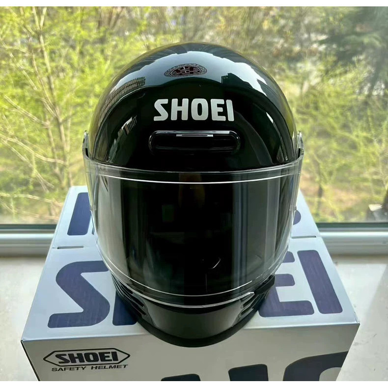 2025NEWSHOEI glamster Retro Bright Black รถจักรยานยนต์รถจักรยานยนต์หมวกกันน็อคเต็มหมวกกันน็อค