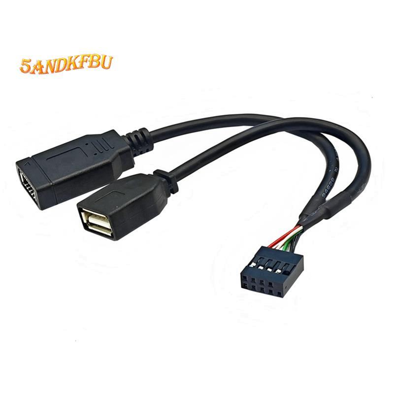 USB 9PIN to + TYPE-E อะแดปเตอร์สาย USB 9PIN to TYPE-E สาย แผงด้านหน้าอะแดปเตอร์สาย USB 9PIN to TYPE-