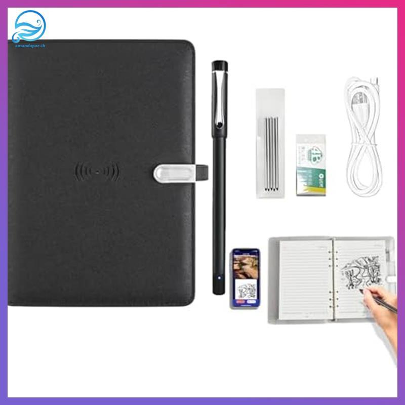 [amandapoe.th] Digital Notebook Pro V2 พร้อมปากกาอัจฉริยะ & ไดรฟ์ USB 16GB Real-Time Sync สําหรับ No