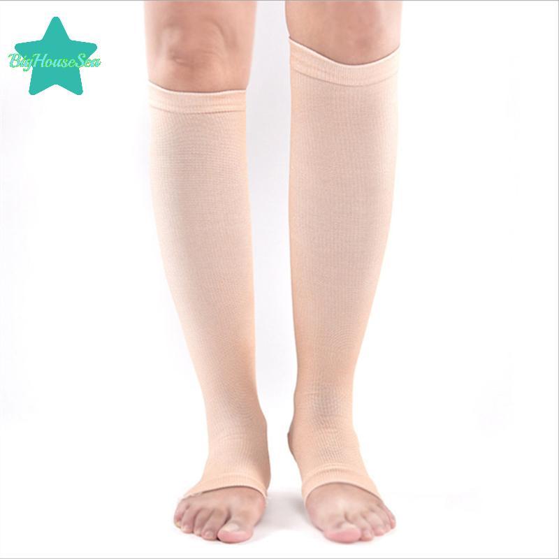 [Sea-t] 1Pairpression Sos บรรเทาอาการปวดเท้าเข่า Varicose Open Toe Sos