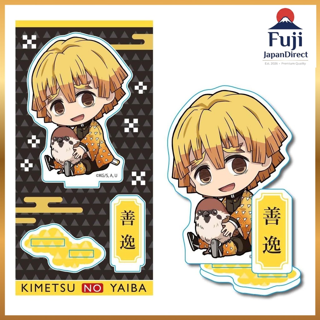 Demon Slayer: Kimetsu no Yaiba Zenitsu Agatsuma Gyugyutto Acrylic Figure Fuji JapanDirect