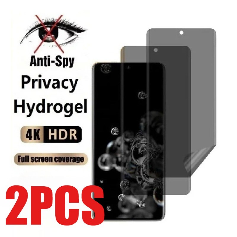 2 ชิ้น Anti Spy ความเป็นส่วนตัว Anti Blue Light Hydrogel ฟิล์ม HD ฟิล์มนุ่มสําหรับ Redmi หมายเหตุ 13 13R 14 14R 14S 15 Pro Plus พิเศษ 4G 5G Matte ฟิล์ม HD ป้องกันหน้าจอ