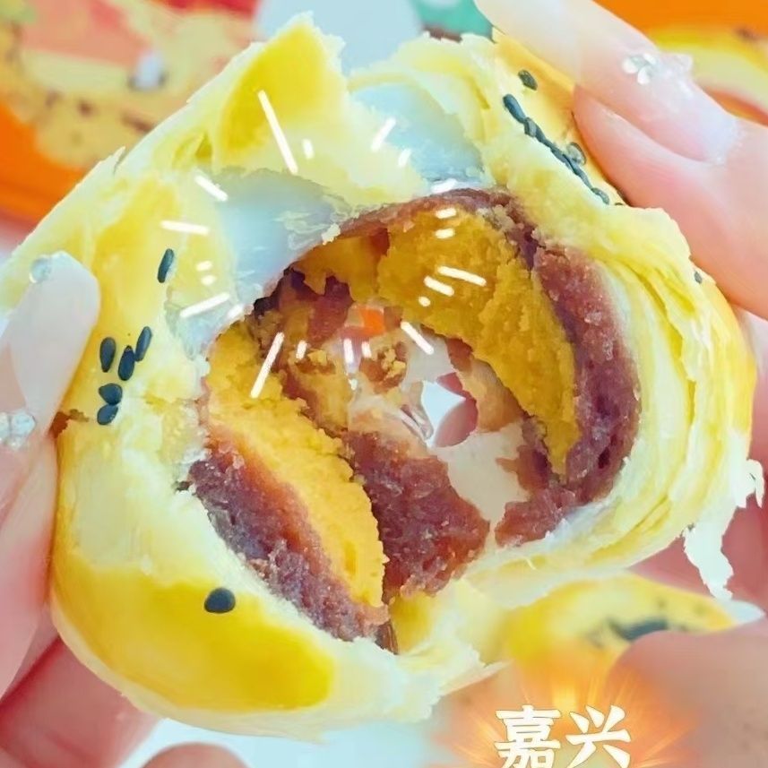 [ผู้ผลิตผมตรง] รับประกันของแท้ Xuanma Egg Yolk Crisp Influencer Food One Box 6 ชิ้นหลายรสชาติเสริม 2