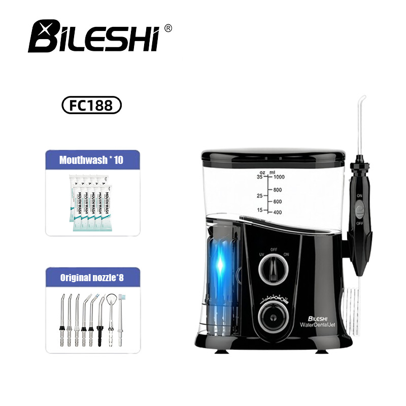 Biles FC188 Home Pulse Water Floss ทันตกรรมจัดฟันทําความสะอาดและฟลัชชิ่งอุปกรณ์