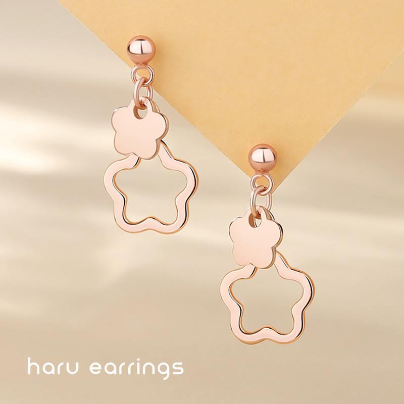 Haru Earrings ต่างหูเงินแท้ S925 [MERCELO]