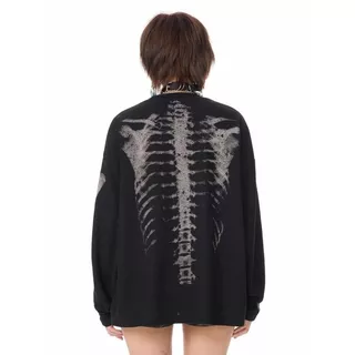 SUIKONE ซุยโคเนะ ใหม่เสื้อยืดแขนยาวดีไซน์แบรนด์อินเทรนด์สไตล์อเมริกันคุณภาพสูง ไม่จํากัดเพศ