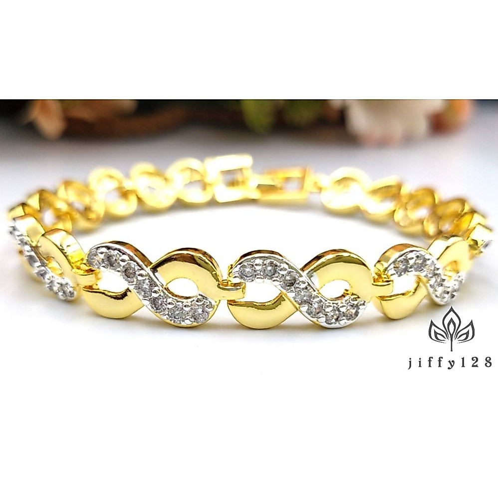 jewelryshop365 K122 สร้อยข้อมืออินฟินิตี้ สร้อยข้อมือไมครอน