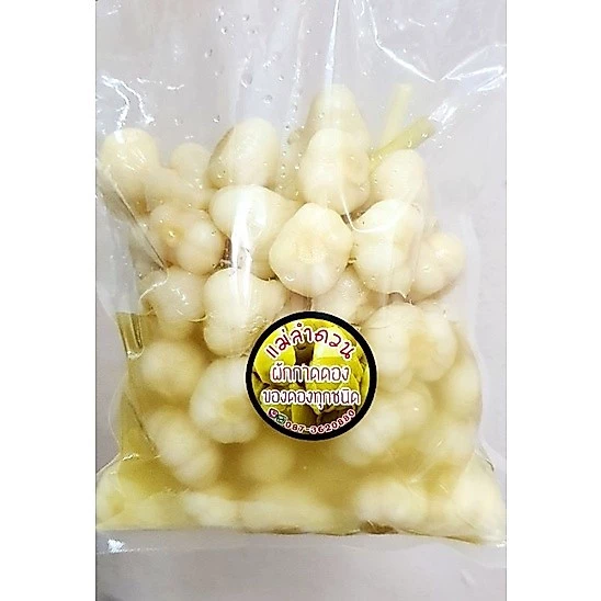 กระเทียมดอง3รสเปรี้ยวเค็มหวานกรอบอร่อย(เนื้อล้วน)