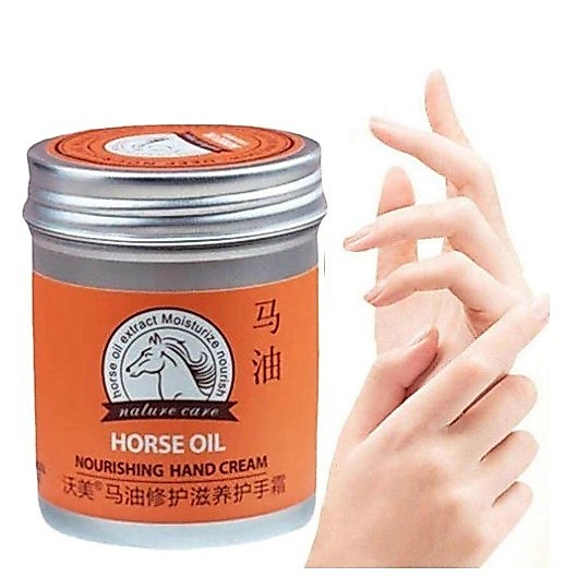ครีมทามือ น้ำมันม้ายอดฮิต Horse Oil Cream ครีมทาซ่อมแซมผิวแตกลาย บำรุงผิวให้กระจ่างใส ชุ่มชื้น ไม่เหนียว -- VC301