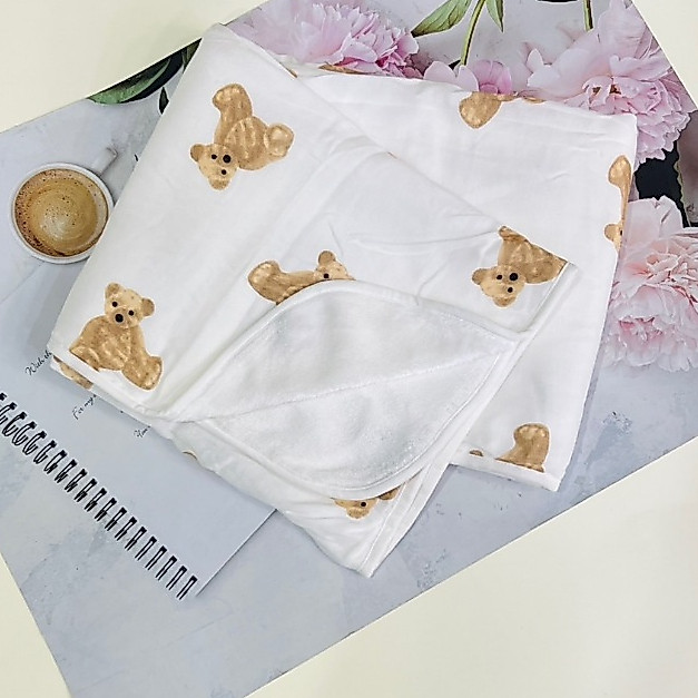 พร้อมส่ง ผ้าห่มขนห่าน เกรดพรีเมียม สำหรับ เด็กแรกเกิด ขนาด 100*100cm 🌟🌟