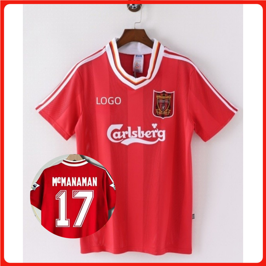 95/96 เสื้อฟุตบอลผู้ชาย Liverpool Home Retro Fan