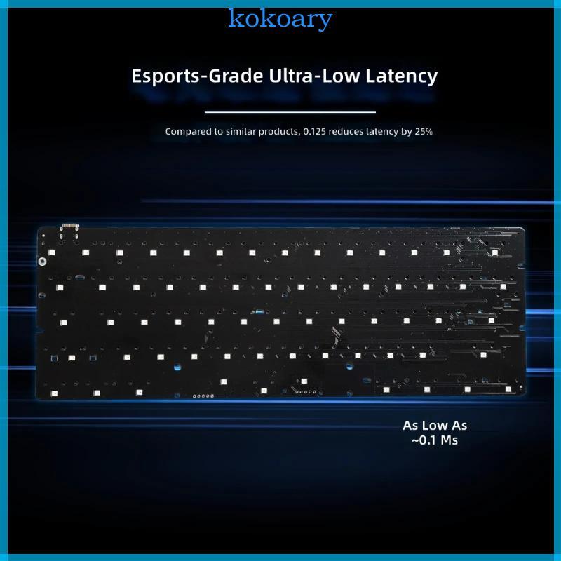 KOK สวิตช์แม่เหล็กคีย์บอร์ด PCB แผ่น 8000Hz อัตราการสํารวจสําหรับ Esports